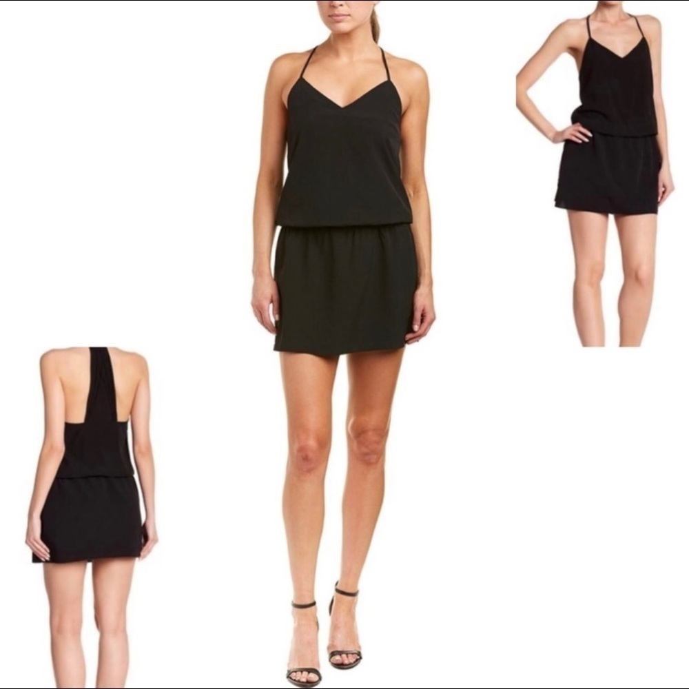 💋NWT Haute hippie mirage LBD loose fit cami style criss cross strappy dress